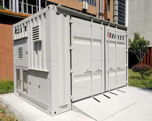 मॉड्यूलर डिजाइन आउटडोर गैस सिलेंडर भंडारण कंटेनर के साथ केंद्रीय नियंत्रण कक्ष निगरानी और Q235B/SPHC सामग्री