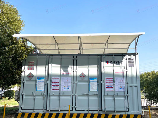 कस्टमाइज्ड कैपेसिटी आउटडोर बैटरी चार्जिंग कंटेनर, फायर रेसिस्टेंट कंस्ट्रक्शन और इंटेलिजेंट टेम्परेचर रेगुलेशन के साथ
