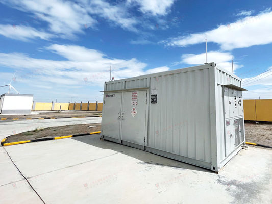 कस्टमाइज्ड आउटडोर बैटरी चार्जिंग कंटेनर उच्च-शक्ति अग्नि-प्रतिरोधी सामग्री और बुद्धिमान तापमान नियंत्रण प्रणाली