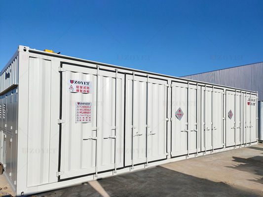 डबल-लेयर इन्सुलेशन और अनुकूलन योग्य क्षमता के साथ यूवी प्रतिरोधी आउटडोर गैस सिलेंडर भंडारण कंटेनर