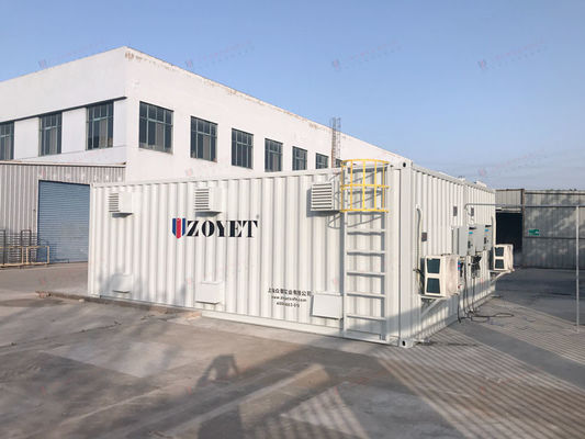 20 फीट हेवी ड्यूटी आउटडोर बैटरी चार्जिंग कंटेनर, बड़ी क्षमता वाली बैटरियों के लिए एकीकृत लिथियम-आयन बैटरी टेस्ट रूम के साथ
