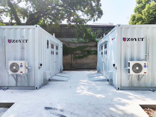 40फीट वेदरप्रूफ आउटडोर बैटरी चार्जिंग कंटेनर कठोर वातावरण के लिए