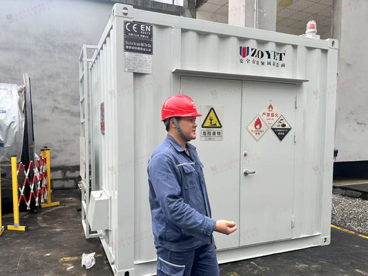 अग्निरोधी डिजाइन के साथ रासायनिक भंडारण के लिए कस्टम खतरनाक सामग्री कंटेनर